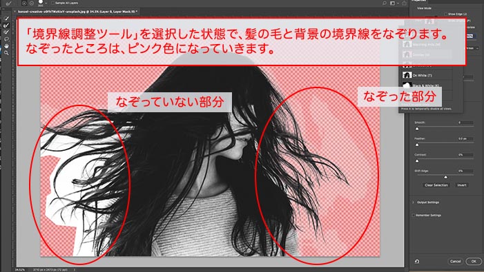 選択とマスク 5分で髪の毛を切り抜く方法 Photoshopチュートリアル アラサー男子がアメリカで生き抜けるか を検証するブログ